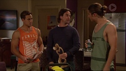 Aaron Brennan, Brad Willis, Tyler Brennan in Neighbours Episode 