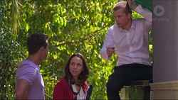 Aaron Brennan, Imogen Willis, Daniel Robinson in Neighbours Episode 
