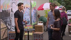 Josh Willis, Tyler Brennan, Imogen Willis in Neighbours Episode 
