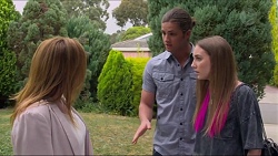 Terese Willis, Tyler Brennan, Piper Willis in Neighbours Episode 