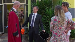 Tim Collins, Paul Robinson, Sonya Rebecchi, Aaron Brennan in Neighbours Episode 7290