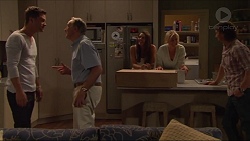 Mark Brennan, Doug Willis, Paige Novak, Lauren Turner, Brad Willis in Neighbours Episode 