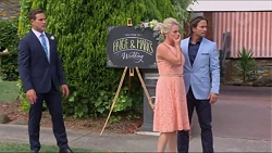 Aaron Brennan, Lauren Turner, Brad Willis in Neighbours Episode 