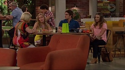 Sheila Canning, Xanthe Canning, Kyle Canning, Amy Williams in Neighbours Episode 7300