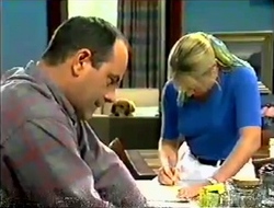 Philip Martin, Holly, Ruth Wilkinson in Neighbours Episode 2890