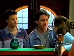 Martin Pike, Darren Stark, Libby Kennedy in Neighbours Episode 