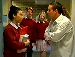 Cara Winfield, Lance Wilkinson, Amy Greenwood, Toadie Rebecchi in Neighbours Episode 2975
