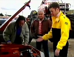 Barry Sheene, Lou Carpenter, Ben Atkins in Neighbours Episode 