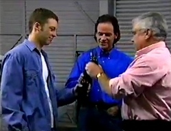 Ben Atkins, Barry Sheene, Lou Carpenter in Neighbours Episode 2978