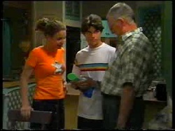 Hannah Martin, Paul McClain, Harold Bishop in Neighbours Episode 3054