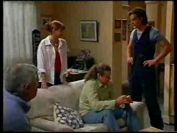 Lou Carpenter, Karen Oldman, Toadie Rebecchi, Drew Kirk in Neighbours Episode 3076