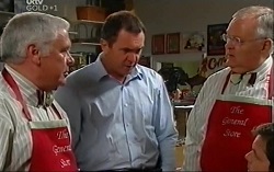 Lou Carpenter, Karl Kennedy, Harold Bishop in Neighbours Episode 