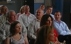 Lou Carpenter, Tony Corbett, Harold Bishop, Toadie Rebecchi, Liljana Bishop, Karl Kennedy in Neighbours Episode 