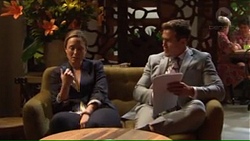 Sonya Rebecchi, Aaron Brennan in Neighbours Episode 