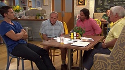 Josh Willis, Doug Willis, Brad Willis, Lou Carpenter in Neighbours Episode 