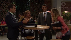 Aaron Brennan, Terese Willis, Tom Quill, Sonya Rebecchi in Neighbours Episode 7318