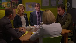 Michael Arnold, Steph Scully, Toadie Rebecchi, Philippa Hoyland, Lucas Fitzgerald in Neighbours Episode 7323