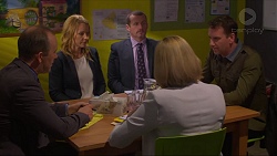 Michael Arnold, Steph Scully, Toadie Rebecchi, Philippa Hoyland, Lucas Fitzgerald in Neighbours Episode 