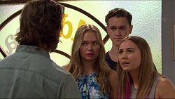 Brad Willis, Xanthe Canning, Brodie Chaswick, Piper Willis in Neighbours Episode 