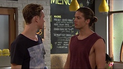 Brodie Chaswick, Tyler Brennan in Neighbours Episode 