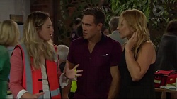 Sonya Rebecchi, Aaron Brennan, Steph Scully in Neighbours Episode 