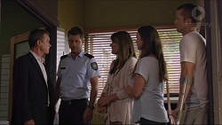 Paul Robinson, Mark Brennan, Nina Williams, Amy Williams, Daniel Robinson in Neighbours Episode 7342