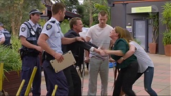 Mark Brennan, Paul Robinson, Daniel Robinson, Terese Willis, Amy Williams in Neighbours Episode 7342