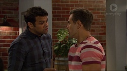 Nate Kinski, Aaron Brennan in Neighbours Episode 