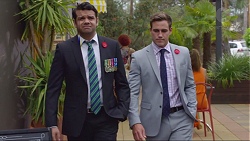 Nate Kinski, Aaron Brennan in Neighbours Episode 7351