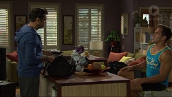Nate Kinski, Aaron Brennan in Neighbours Episode 