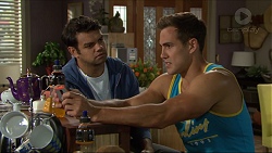 Nate Kinski, Aaron Brennan in Neighbours Episode 7354