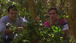 Nate Kinski, Aaron Brennan in Neighbours Episode 7355