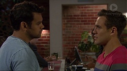 Nate Kinski, Aaron Brennan in Neighbours Episode 