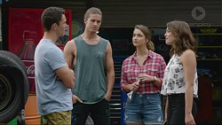 Jack Callahan, Tyler Brennan, Amy Williams, Paige Smith in Neighbours Episode 7360