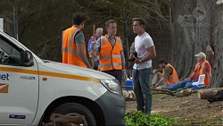 Nate Kinski, Paul Robinson, Aaron Brennan in Neighbours Episode 7369