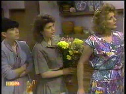 Hilary Robinson, Beverly Robinson, Madge Bishop in Neighbours Episode 