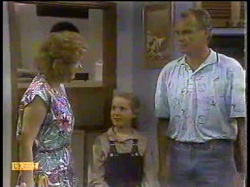 Madge Bishop, Katie Landers, Jim Robinson in Neighbours Episode 