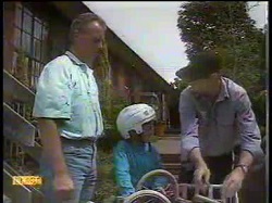Jim Robinson, Toby Mangel, Joe Mangel in Neighbours Episode 0866