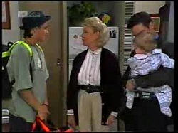 Rick Alessi, Helen Daniels, Paul Robinson, Andrew Robinson in Neighbours Episode 1698