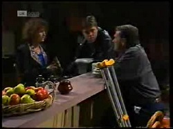 Pam Willis, Cameron Hudson, Doug Willis in Neighbours Episode 