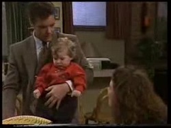 Paul Robinson, Andrew Robinson, Gaby Willis in Neighbours Episode 