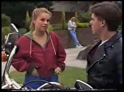 Lucy Robinson, Brad Willis, Cameron Hudson in Neighbours Episode 