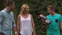 Mark Brennan, Steph Scully, Charlie Hoyland in Neighbours Episode 7373