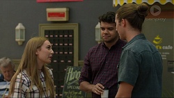 Piper Willis, Nate Kinski, Tyler Brennan in Neighbours Episode 7373