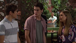 Angus Beaumont-Hannay, Ben Kirk, Piper Willis in Neighbours Episode 7376