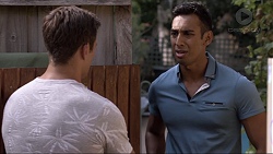 Aaron Brennan, Tom Quill in Neighbours Episode 7380