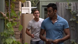 Aaron Brennan, Tom Quill in Neighbours Episode 7380