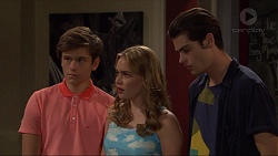 Angus Beaumont-Hannay, Xanthe Canning, Ben Kirk in Neighbours Episode 