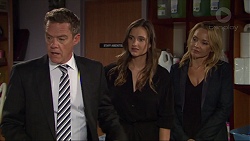 Paul Robinson, Amy Williams, Steph Scully in Neighbours Episode 