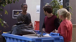 Tyler Brennan, Ned Willis, Lauren Turner in Neighbours Episode 